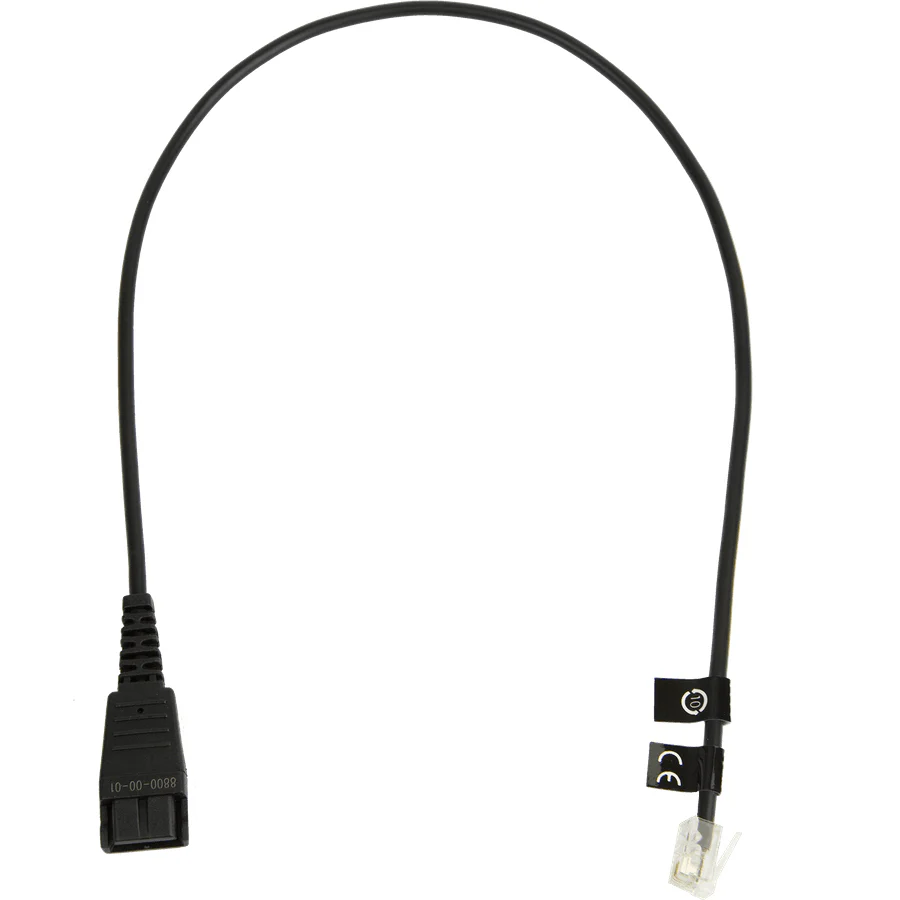 Jabra 8800-00-01 | Telephone Cable 0.5m, Black