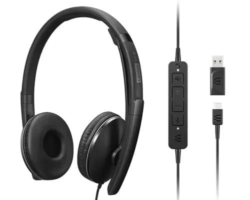 Lenovo 4XD1M45627 | Head-band USB Type-C Headset, Black