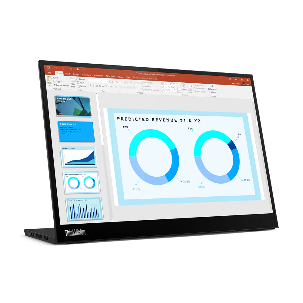 Lenovo 63AAUAR6AU | ThinkVision M14d LED Display, 14" 2.2K, 2240 x 1400