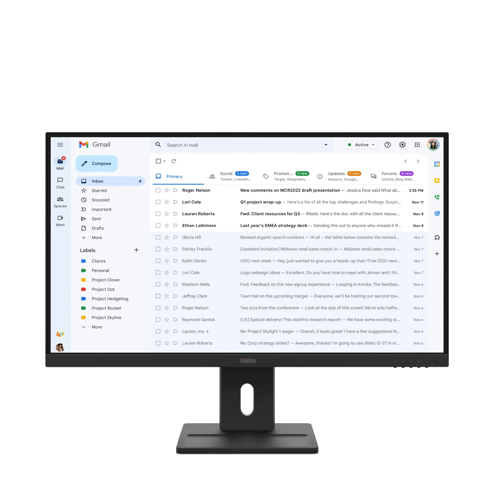 Lenovo 64BCMAR4AU | 40 27" FHD IPS Monitor, ThinkVision E27, HDMI/DP/VGA, 100Hz