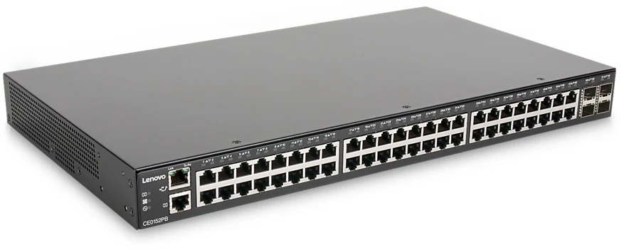 Lenovo 7Z370022WW | CE0152PB Managed L2/L3 Gigabit Ethernet PoE Switch, 1U, 48 x 1GbE Ports