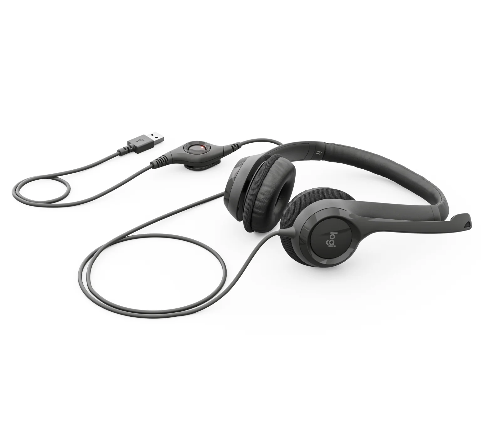 Logitech 981-000485 | H390 USB Headset, Wired, Black