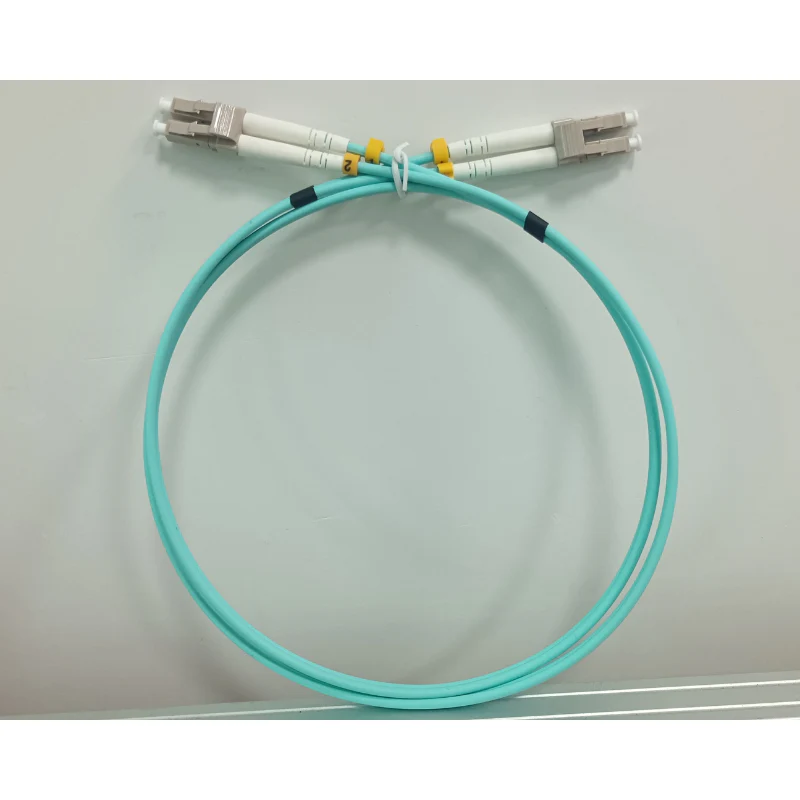OM4 Multimode Fibre Optic Cable | Duplex LC to LC | LSZH Aqua | 0.25 to 10 Meter - Image 3