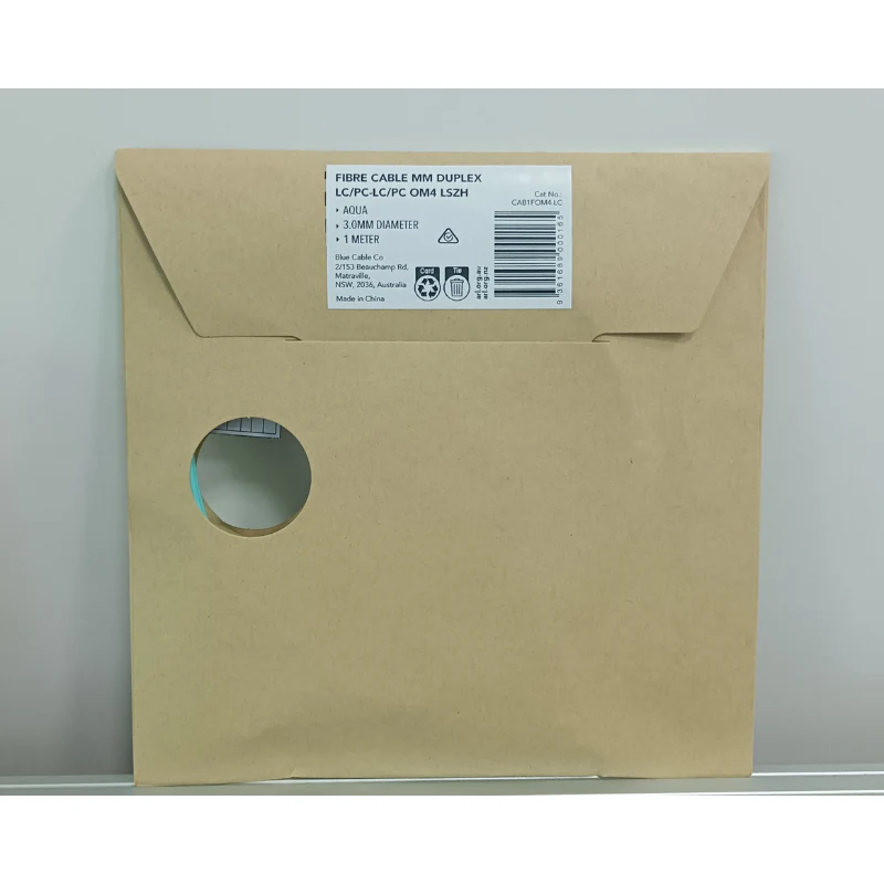 OM4 Multimode Fibre Optic Cable | Duplex LC to LC | LSZH Aqua | 0.25 to 10 Meter - Image 4