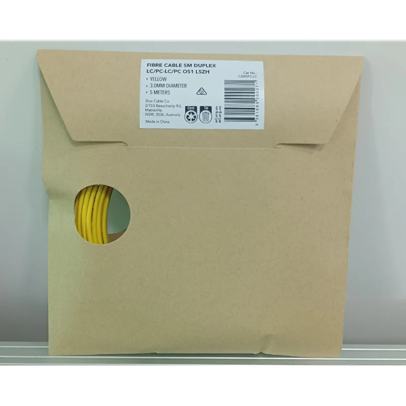 OS1 / OS2 Singlemode Fibre Optic Cable | Duplex LC to LC | LSZH Yellow | 0.5 to 10 Meter - Image 4