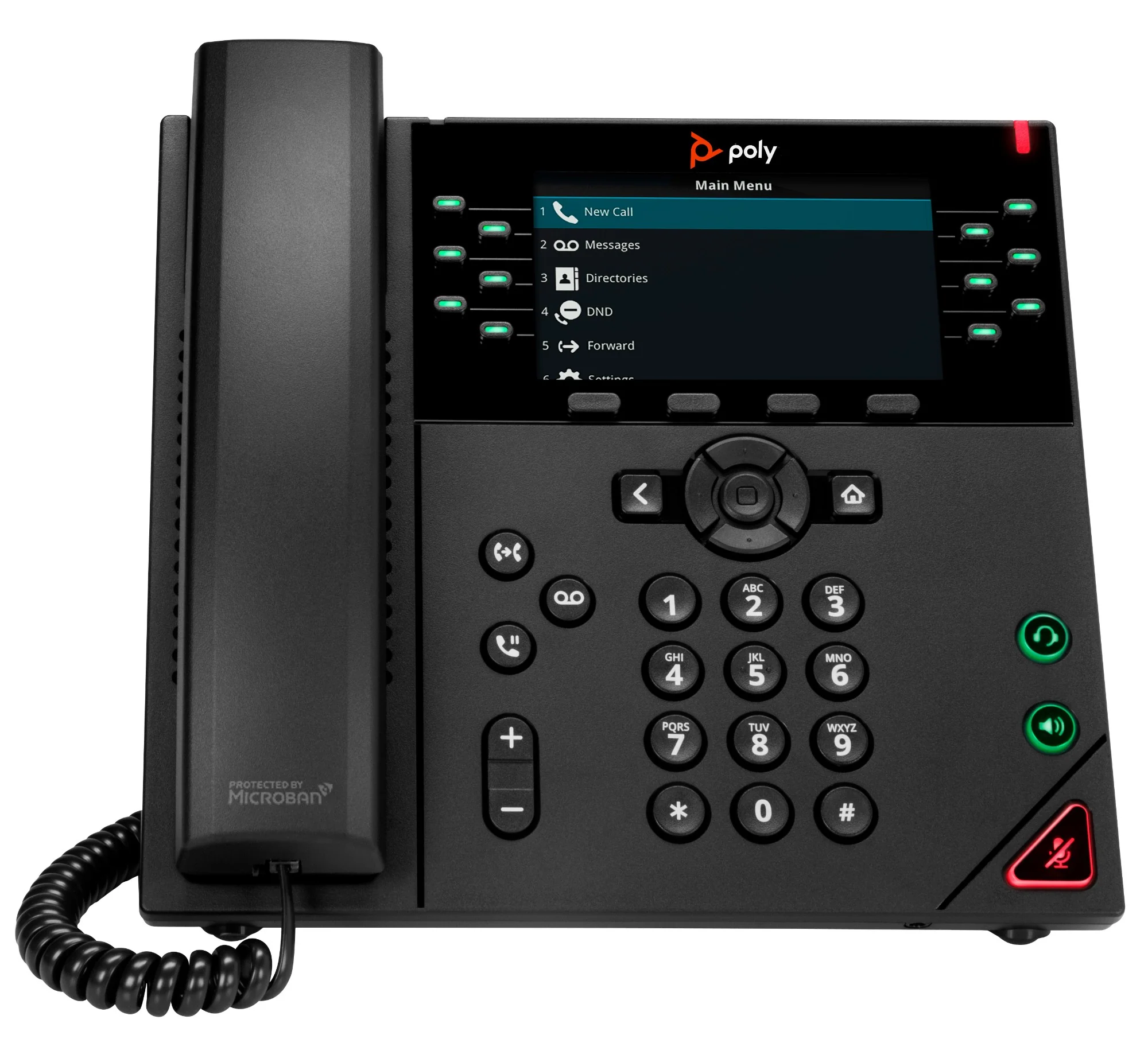 Poly 2200-48840-025 | VVX 450 12-Line IP Phone, PoE, VOIP Deskphone