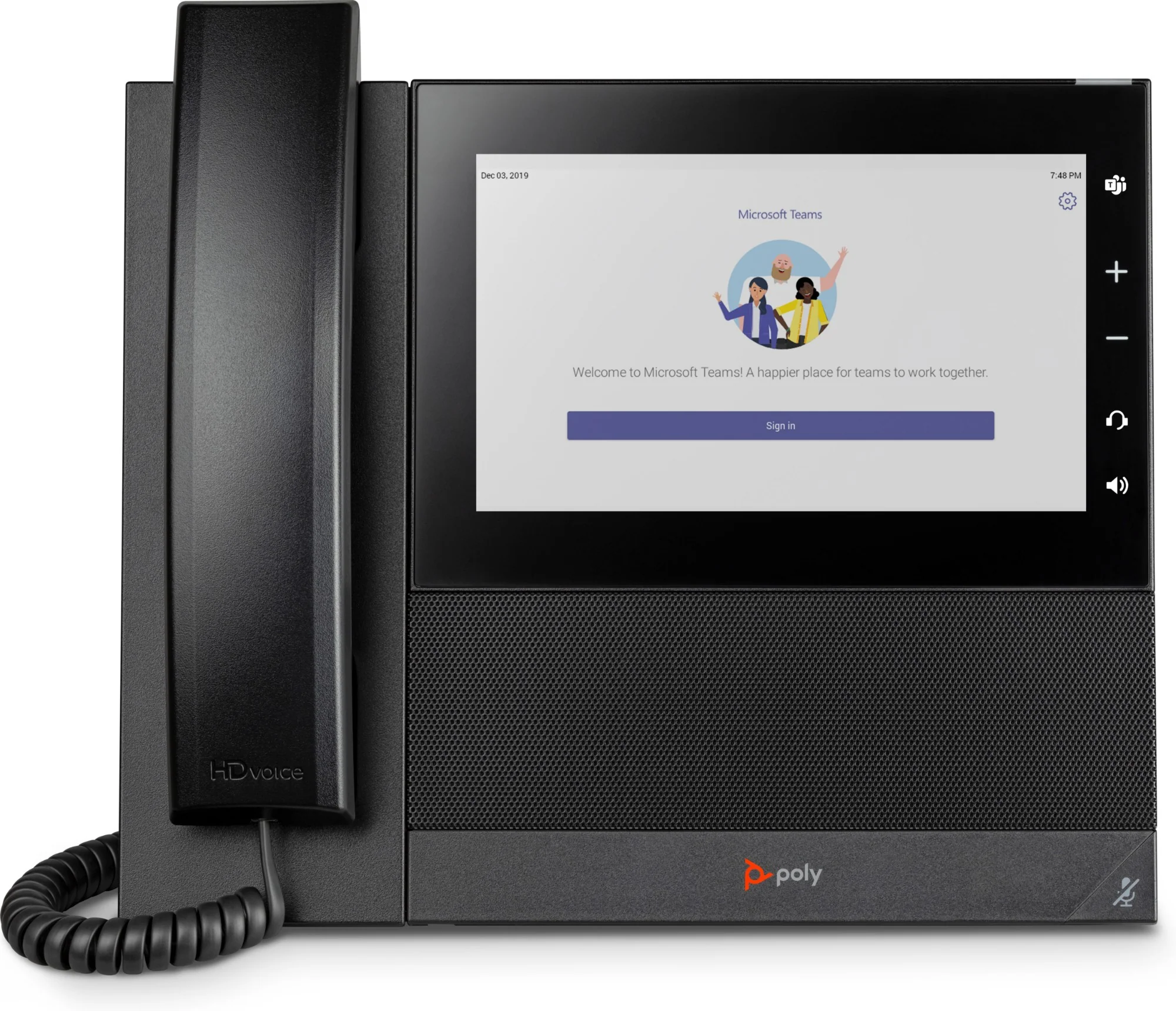 Poly 2200-49780-019 | CCX 600 Business Media Phone, 7" Touchscreen, PoE, Teams/SFB
