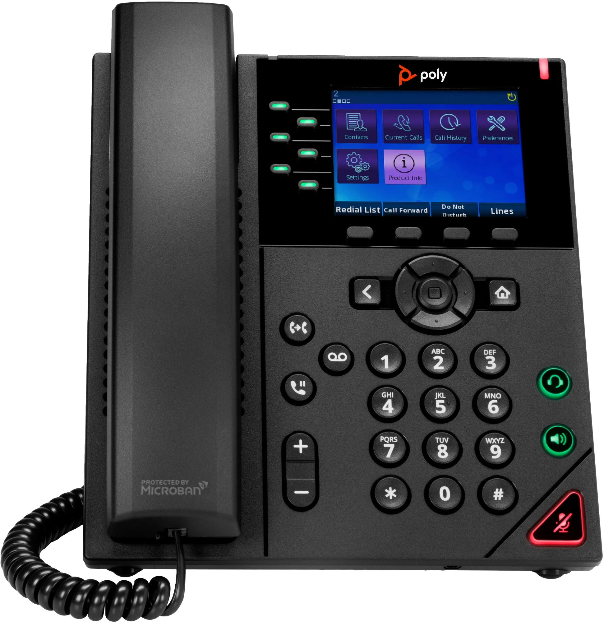 Poly 89B59AA | OBi VVX 350 6-Line IP Phone, PoE, AU Plug