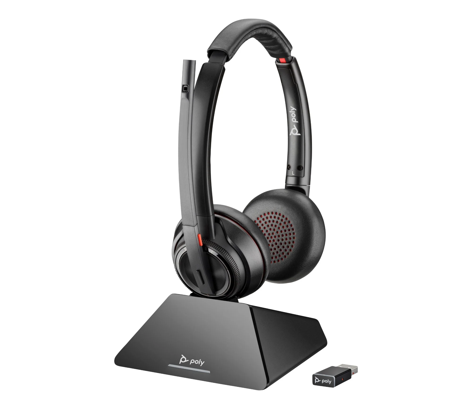 Poly 8D3F5AA | Savi 8220 UC Microsoft Teams Certified DECT Headset, USB-A