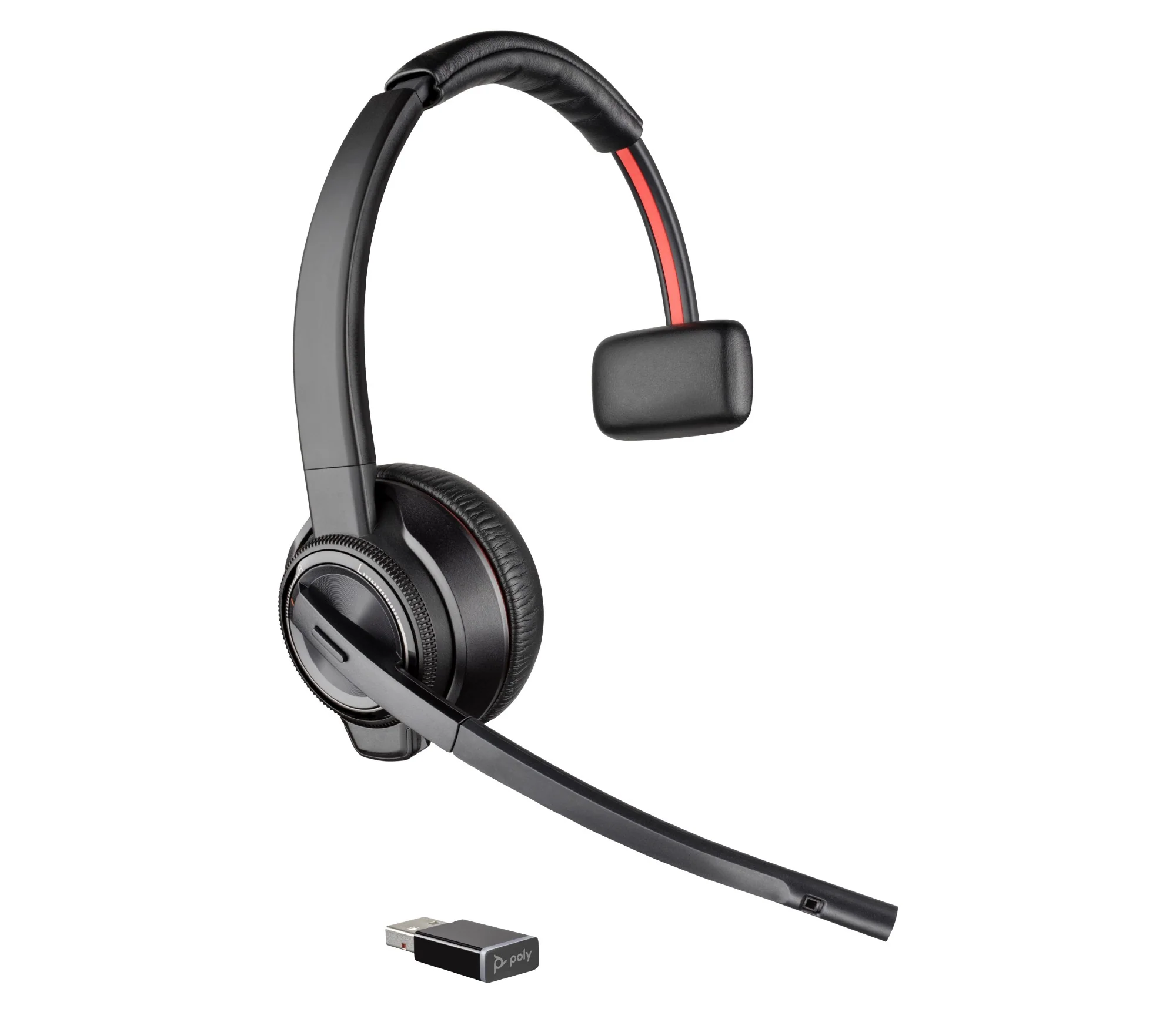 Poly 8D3J8AA | Savi 8210-M Office DECT Headset, Single Ear, 1880-1900 MHz