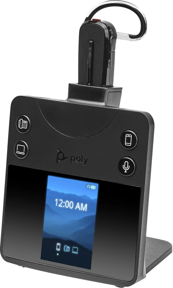 Poly 2-221107-204 | Savi 8445 DECT Headset USB-A for PC, Deskphone, Mobile Use