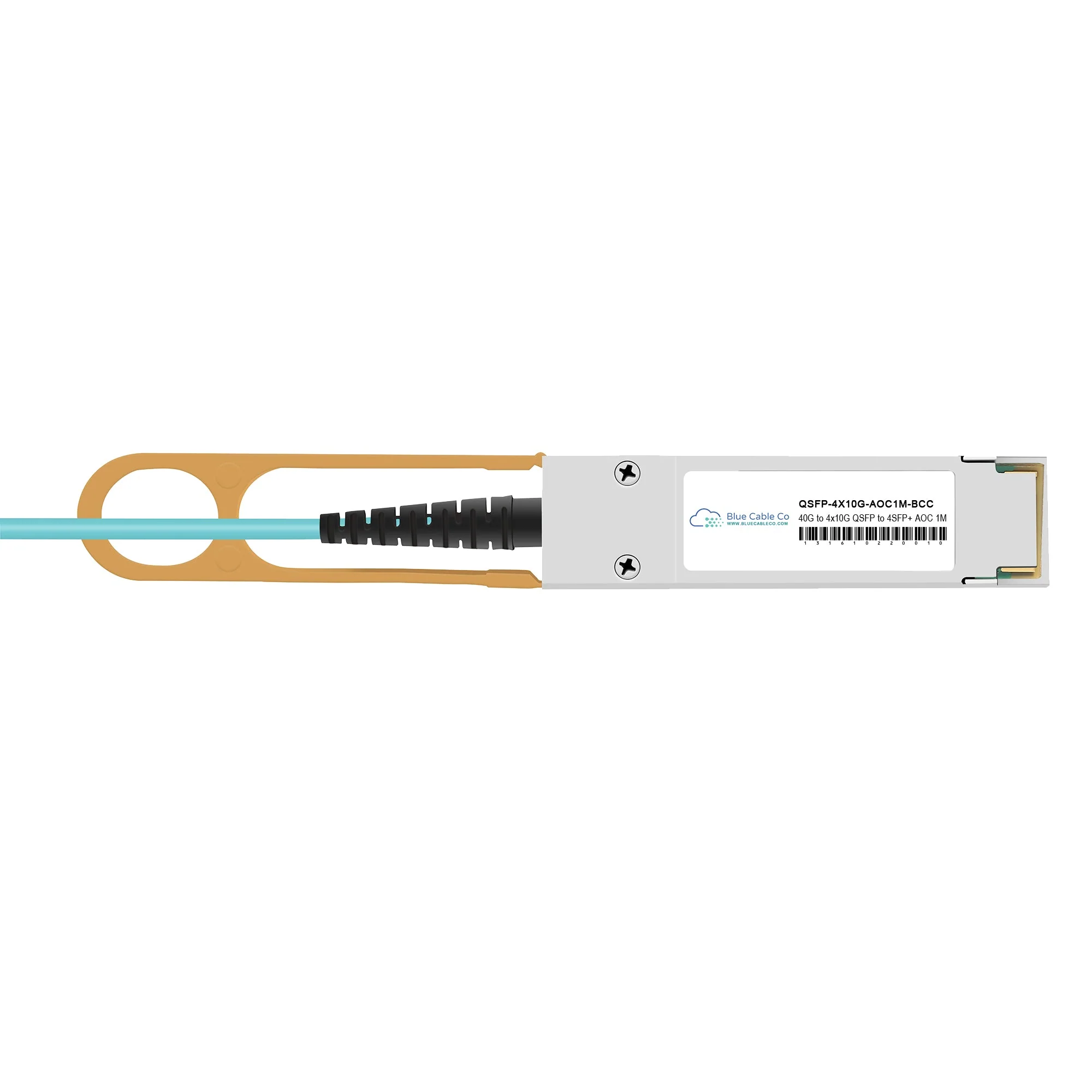 QSFP-4X10G-AOCxM-BCC | Cisco Compatible 40GB QSFP to 4 x 10GB SFP+ Active Optical Breakout Cable | 1M to 10M - Image 2