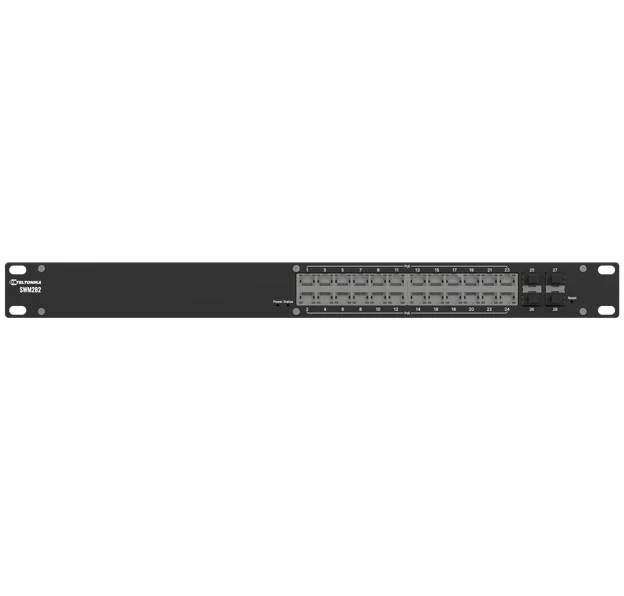 Teltonika SWM282000000/SWM282000001 | SWM282 Managed PoE+ Switch, 24 x 1GbE Ports, 30W/port, 2yr RMS
