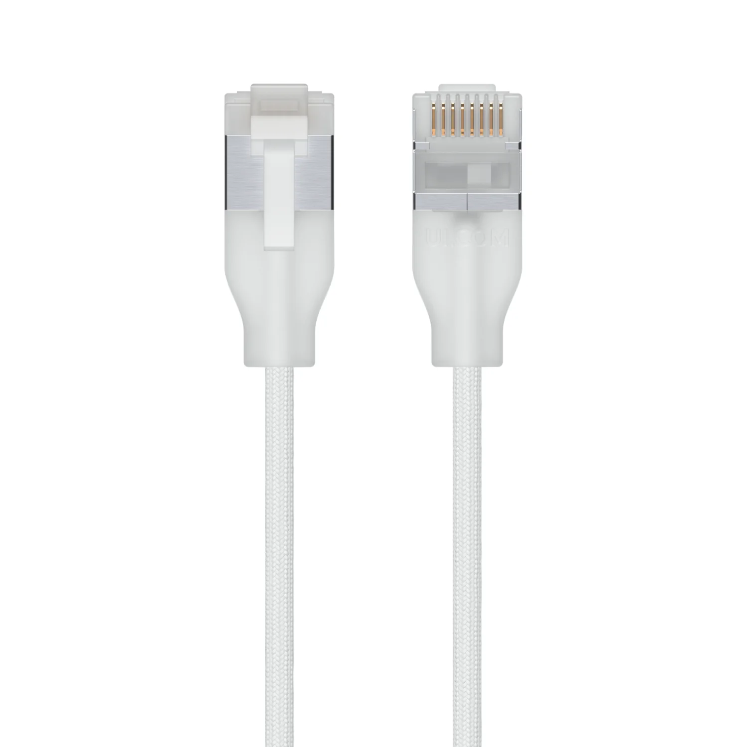 Ubiquiti UACC-CABLE-PATCH-EL-C6A-1M-W | C6A-1M-W, Cat6a Ethernet Cable, 1m, Translucent White