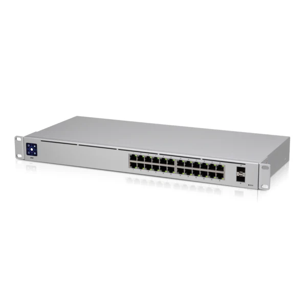 Ubiquiti USW-24-AU | UniFi Switch 24 Managed Gigabit, 24 x 1GbE, 2 x SFP, Fanless, Non‑PoE