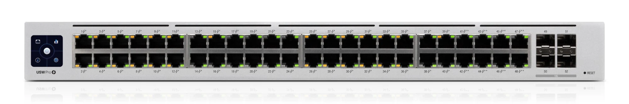 Ubiquiti USW-PRO-48-POE | UniFi Pro 48-Port PoE Managed Switch, 48 x 1GbE PoE+ Ports, 4 x 10G SFP+ Uplinks, 1U, 240V
