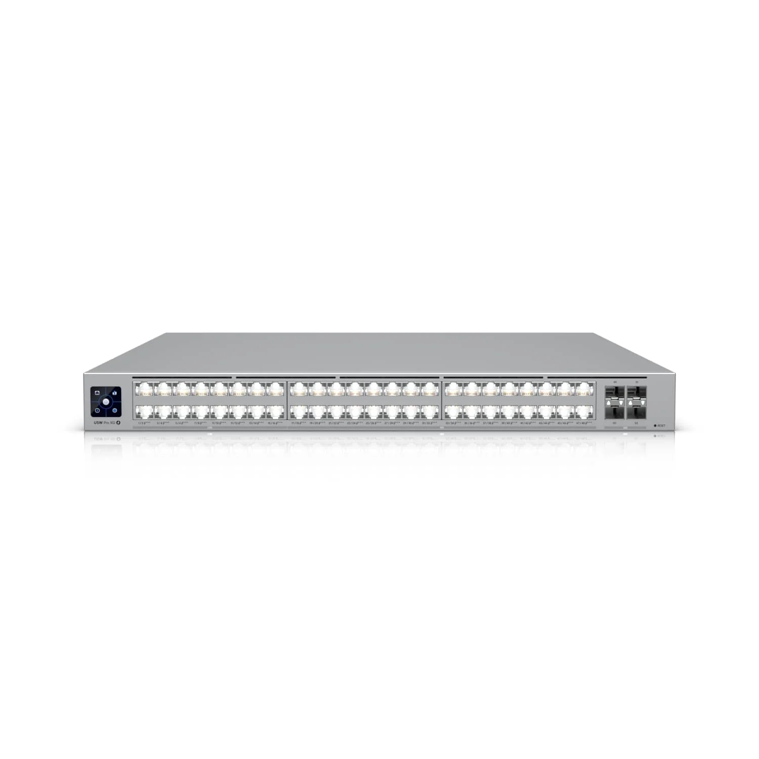 Ubiquiti USW-Pro-XG-48-PoE | Pro XG 48 PoE, 32 x 10GbE, 16 x 2.5GbE PoE, 4 x 25G SFP28 Ports, Layer 3 Switch