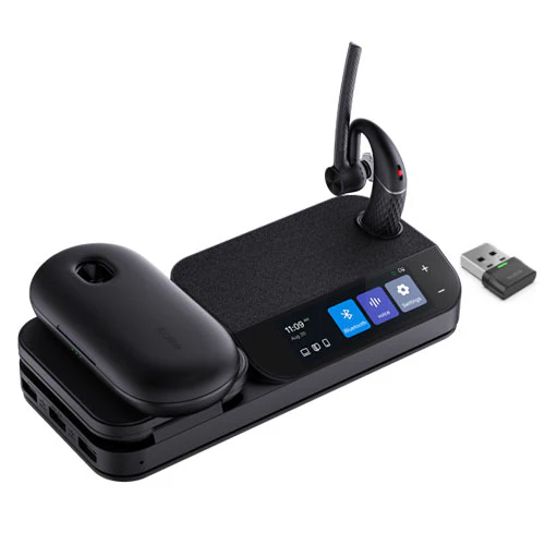 Yealink BH71-WS-PRO | Bluetooth Wireless Mono Headset, 4-Mic Noise Cancellation, 10H Talk..