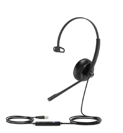 Yealink UH34-M-UC | UH34 Series Wired Headset, Head-band, Black