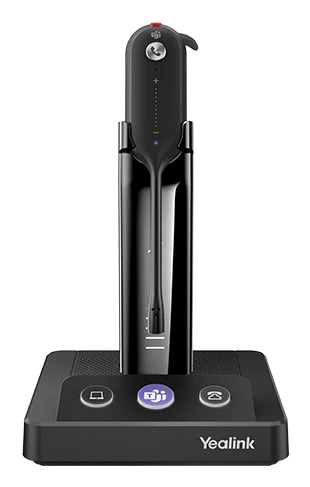 Yealink WH63 PORTABLE TEAMS | WH63 Series Wireless Headset, Ear-hook, Head-band, Neck-band, Charging Stand, Black