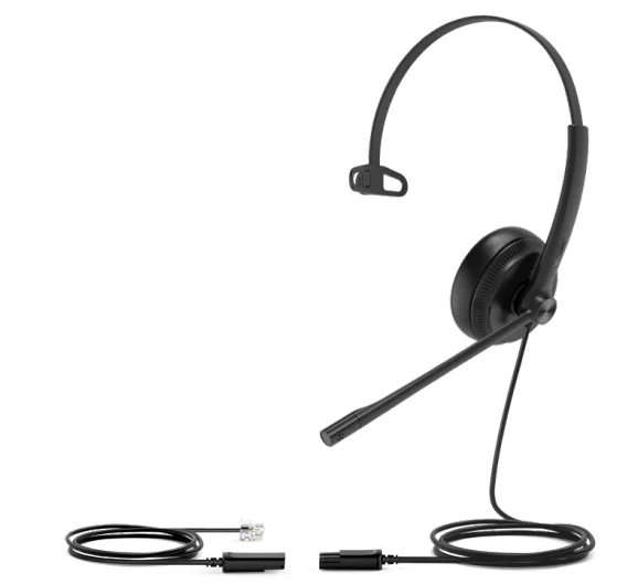Yealink YHS34-L-M-3P | YHS34 Lite Mono Wideband Headset, Cisco 79XX Compatible